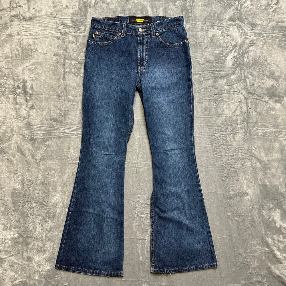 Todd Oldham Jeans Wide-Leg Women's Jeans Size 7 Blue Denim‎
